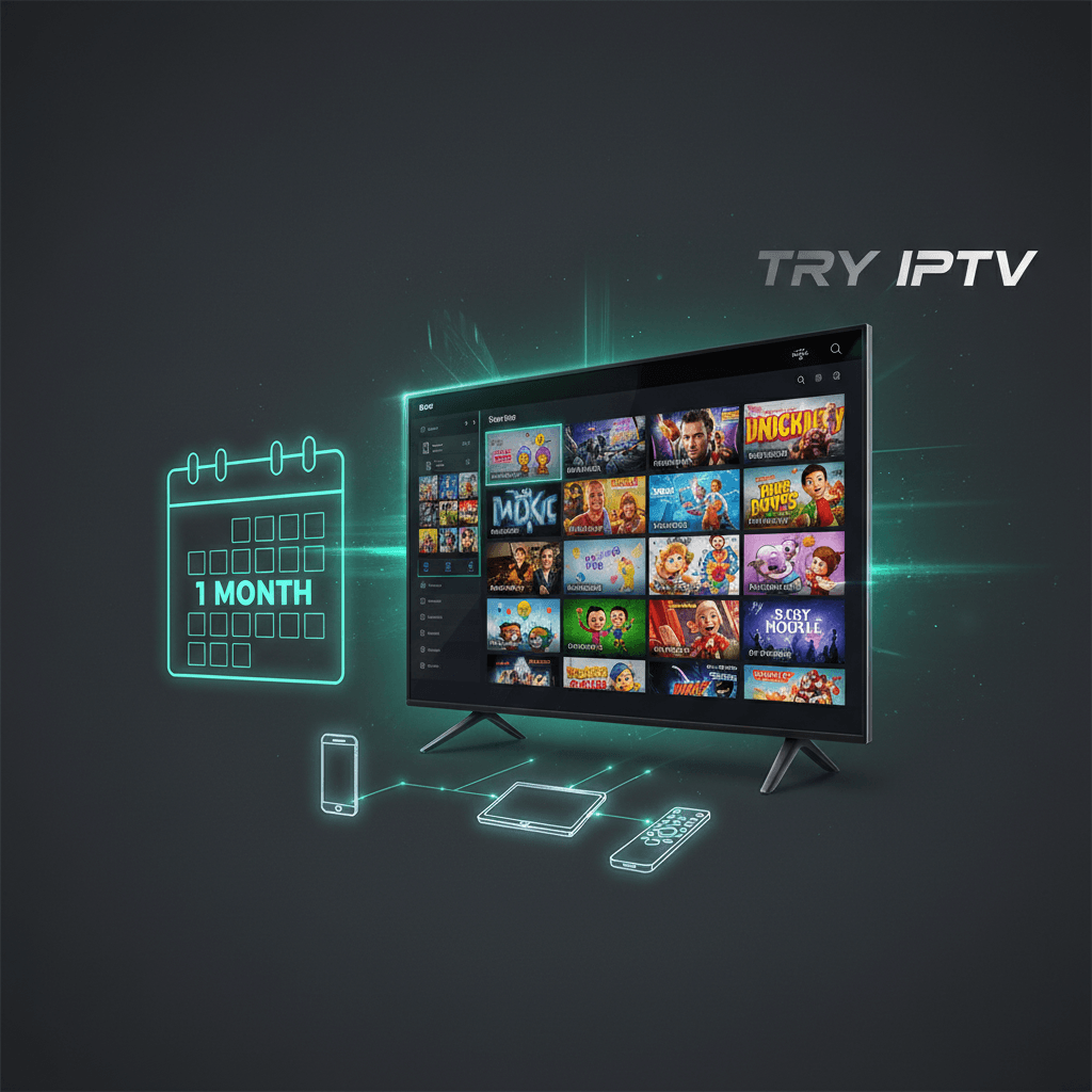 1 Month IPTV subscription with instant activation and no contract