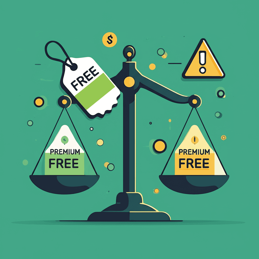 Free vs premium IPTV comparison concept