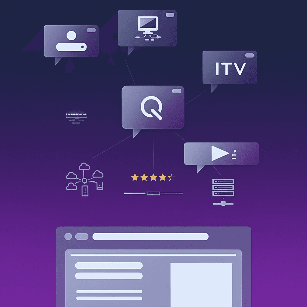 IPTV providers comparison concept showing service evaluation and selection