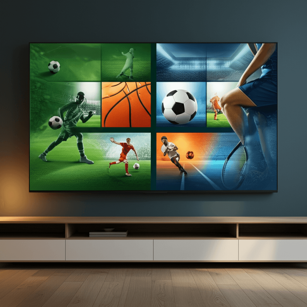 Live sports streaming across multiple screens