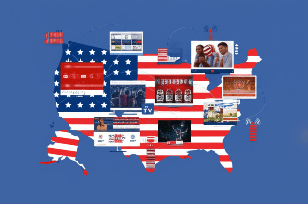 IPTV streaming coverage across the United States